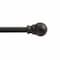 Kenney Mfg Kenney Davenport 1/2 Petite Cafe Decorative Window Curtain Rod, 48-86, Matte Black KN55929 - alternate 1